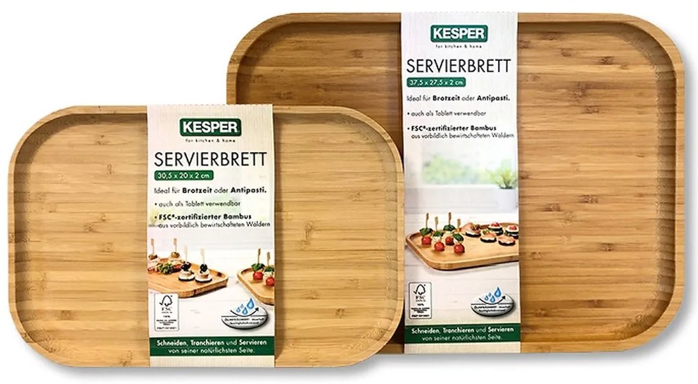 Drevený servírovací podnos Kira, 30,5x20 cm