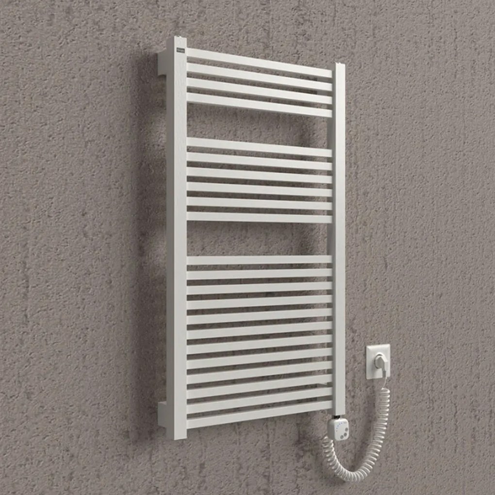 BPS-koupelny Elektrický kúpeľňový radiátor Rees E ARE-E 12055-01, pripojenie typ 01, 53,5x125 cm, biela RAL 9016