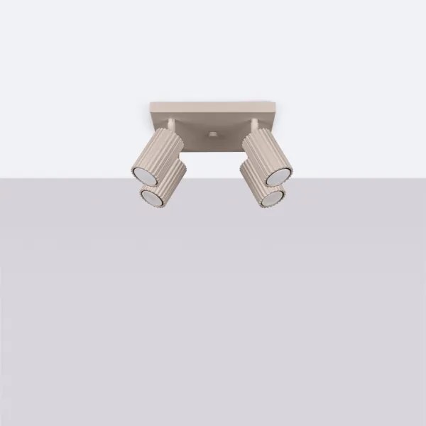 Brilagi - LED bodové svietidlo CRESTO 4xGU10/10W/230V taupe
