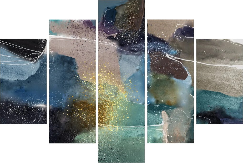Obraz - Akvarelová abstrakcia (150x105 cm)