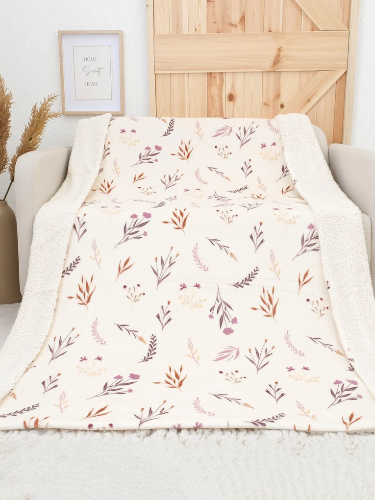 Baránková deka mikroplyš Exclusive 150 × 200 cm – Chloe béžová