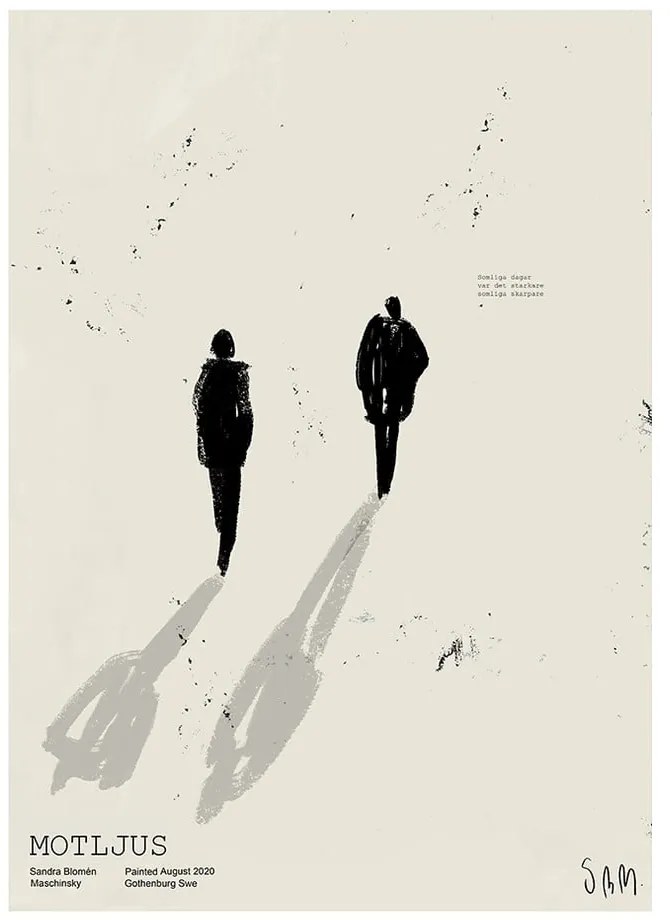 Plagát 50x70 cm Motljus – Sandra Blomén Maschinsky – The Poster Club