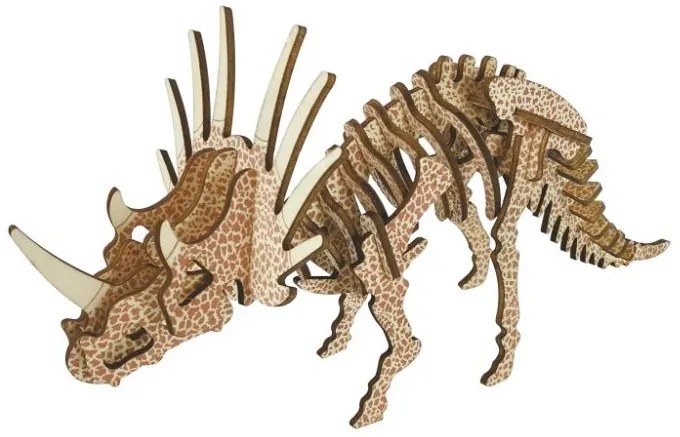 Woodcraft Drevené 3D puzzle Triceratops