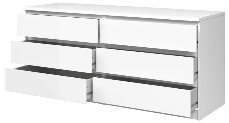 Komoda Simplicitous 232 lesklá biela