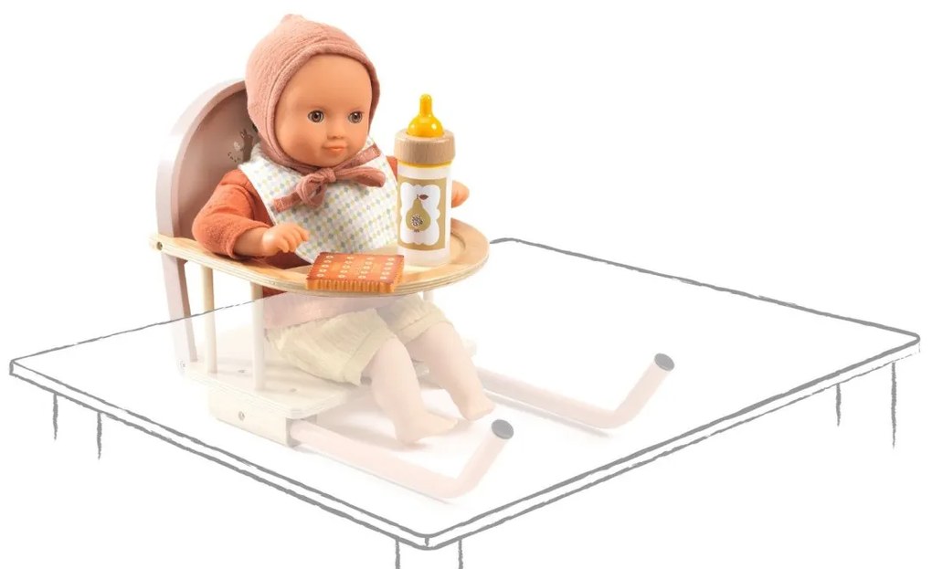 Pomea - Jedálenská stolička pre bábiky