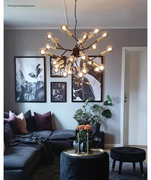 ByRydens 4200460-4002 - Luster na lanku HEROES 24xE27/5W/230V