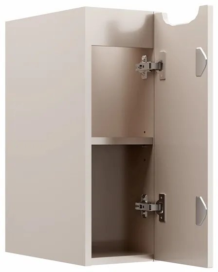 Závěsná skříňka pod umyvadlo Nova Cashmere s deskou 80 cm kašmírová/dub casella