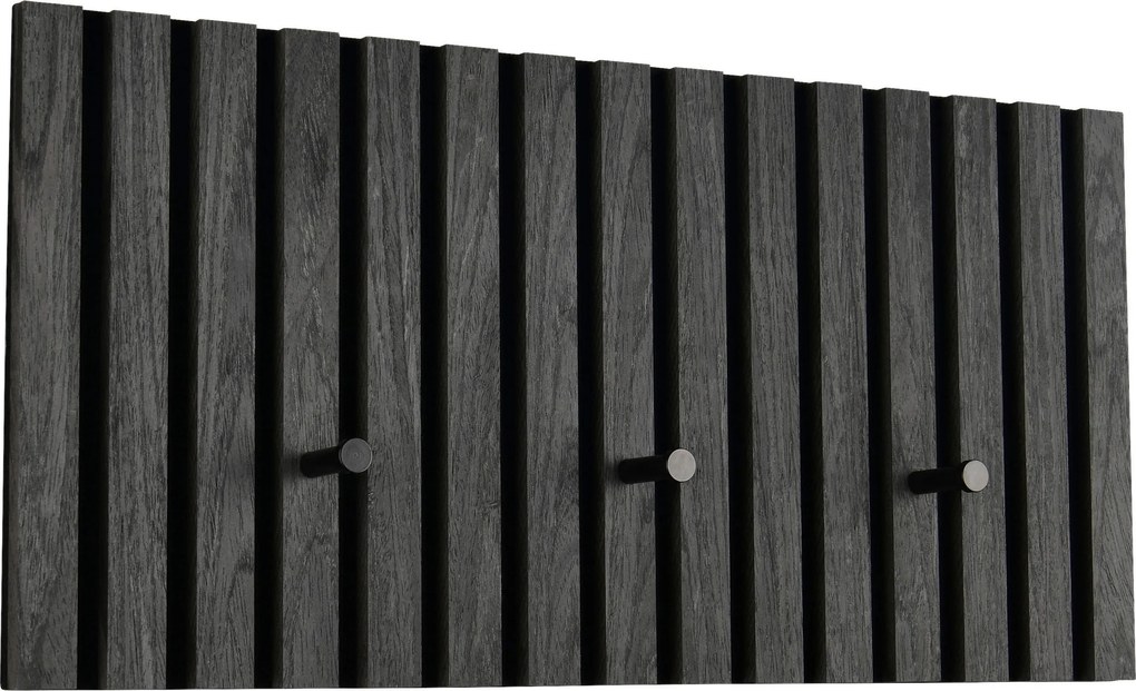 XXXLutz VEŠIAKOVÝ PANEL, sivá, čierna, 60/30/7 cm Xora - Vešiakové steny - 001234013006