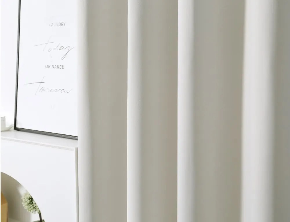 2x Bielo-krémový záves OXFORD 140x250 cm