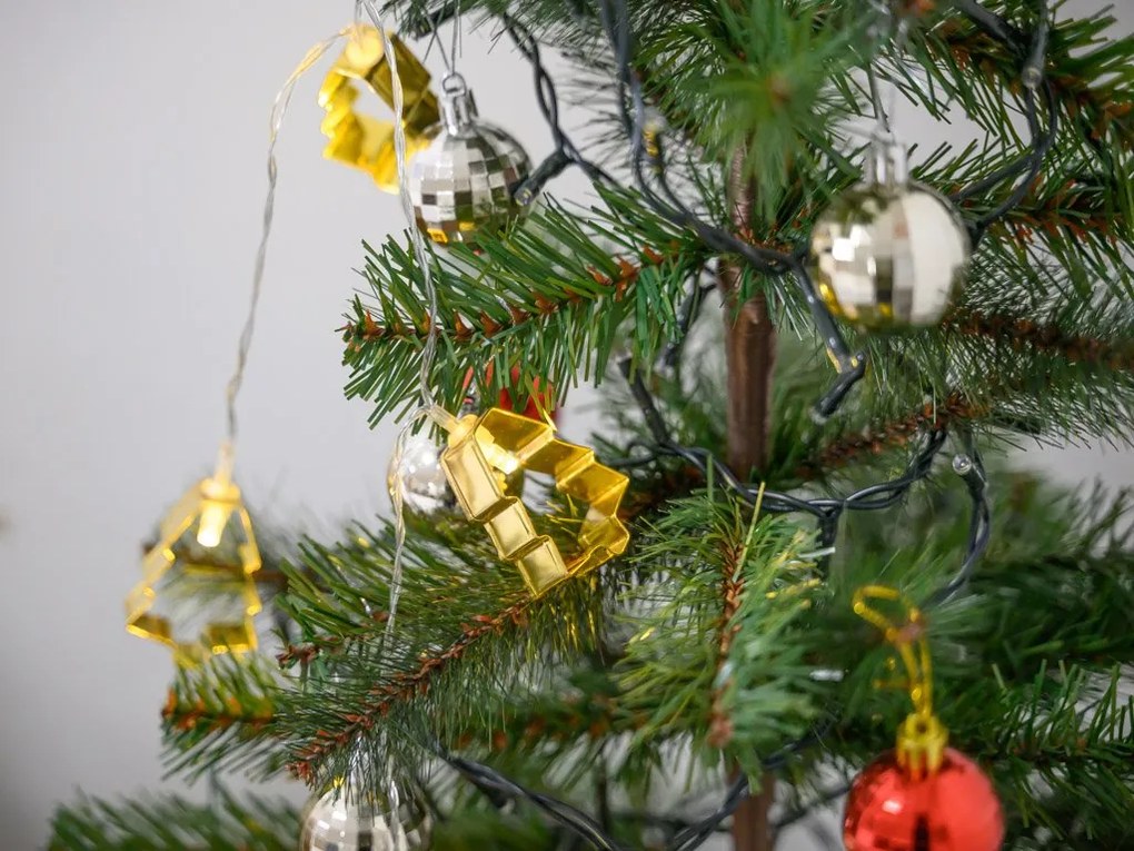 LED svetelná reťaz CHRISTMAS TREE 140 cm medená