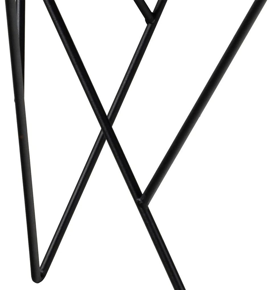 Konferenční stolek Halstow 80 cm černý