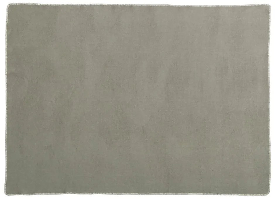 Sivobéžová deka s prímesou vlny 140x200 cm Ylva Dark Linen – Pappelina