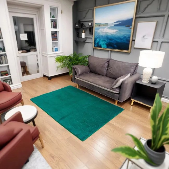 Koberec RABBIT 3D fľaškovo zelený