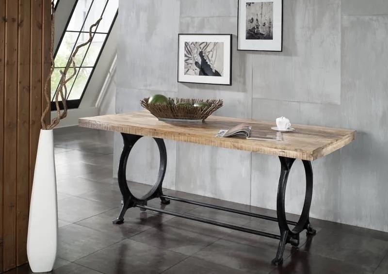 Masiv24 - INDUSTRY Jedálenský stôl O-line 240x100 cm, staré drevo