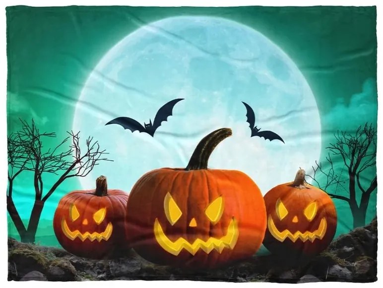 Detská deka Tekvica Halloween 150x200 cm
