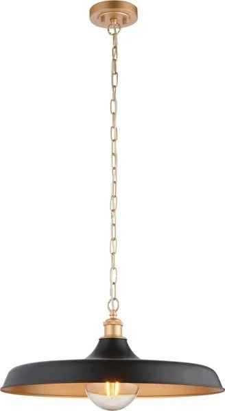 Endon 99998 - Luster na reťazi SABIAN 1xE27/10W/230V čierna/zlatá