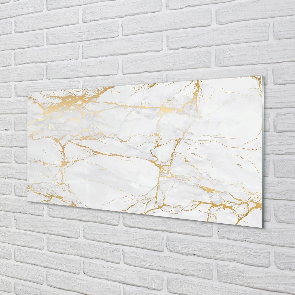 Sklenený obklad do kuchyne Marble kamenný múr 125x50 cm