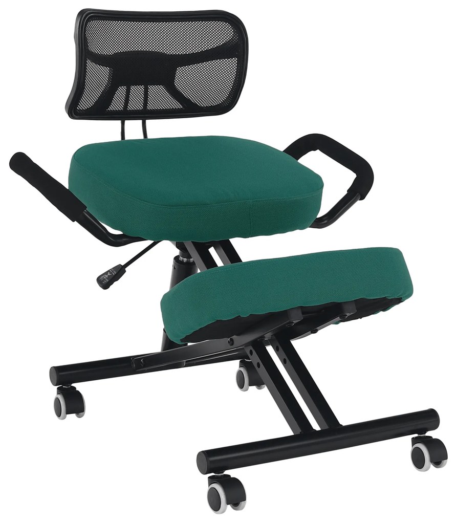 Ergonomická kľakačka, zelená/čierna, RUFUS