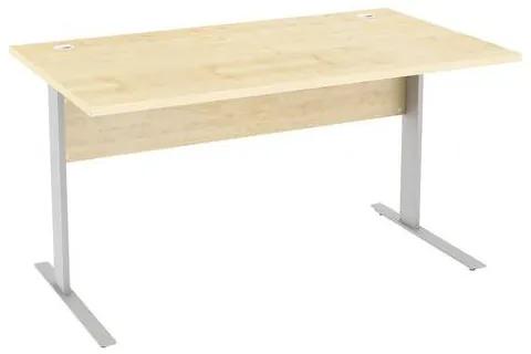 Kancelársky stôl Abonent, 140 x 80 x 75 cm, rovné vyhotovenie, dezén javor