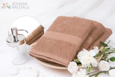 XPOSE ® Froté ručník VERONA - hnědá 50x90 cm