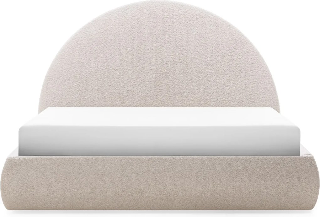 Čalúnená posteľ ORBI so zdvíhacím roštom 160x200 cm béžová