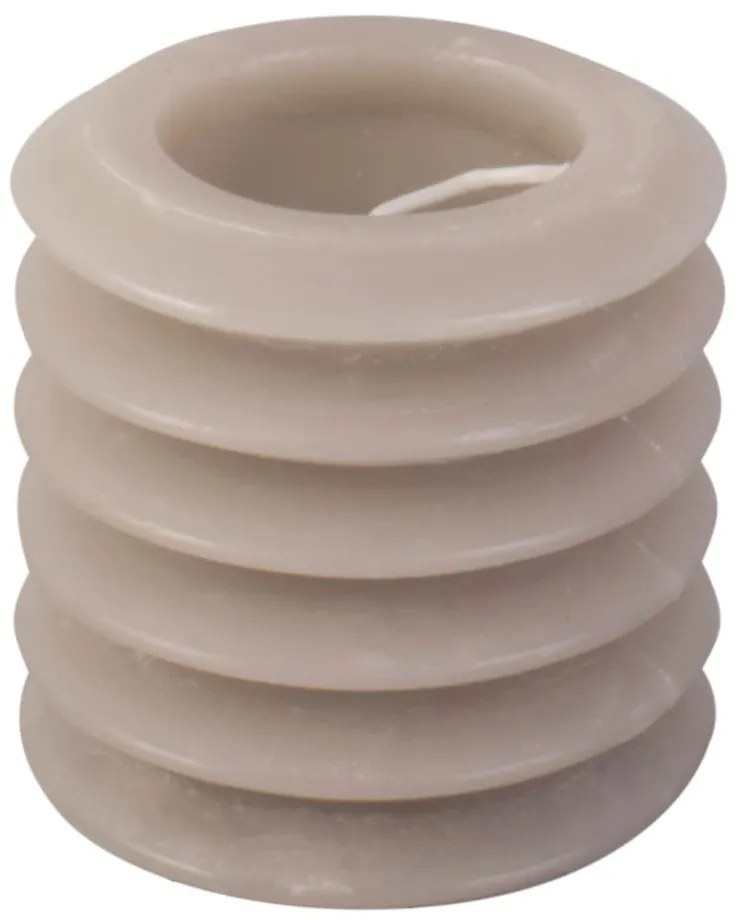 Sivá sviečka PT LIVING Layered, výška 7,5 cm
