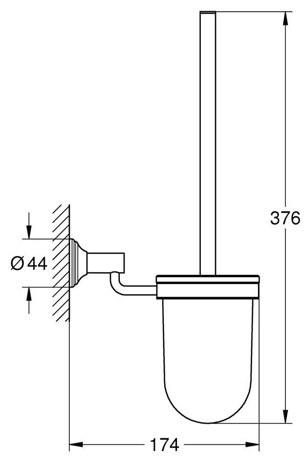 Grohe Essentials Authentic - Súprava na čistenie toalety, kartáčovaný nikel 40658EN1