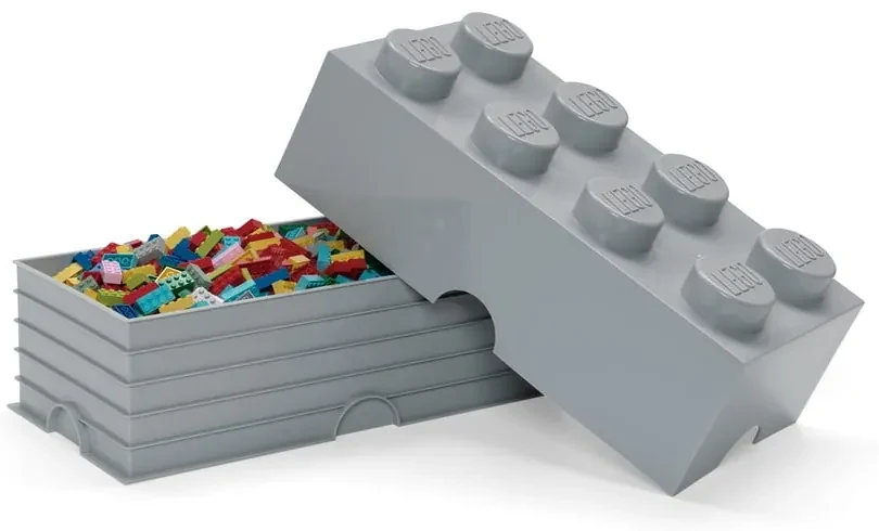 Sivý úložný box LEGO®