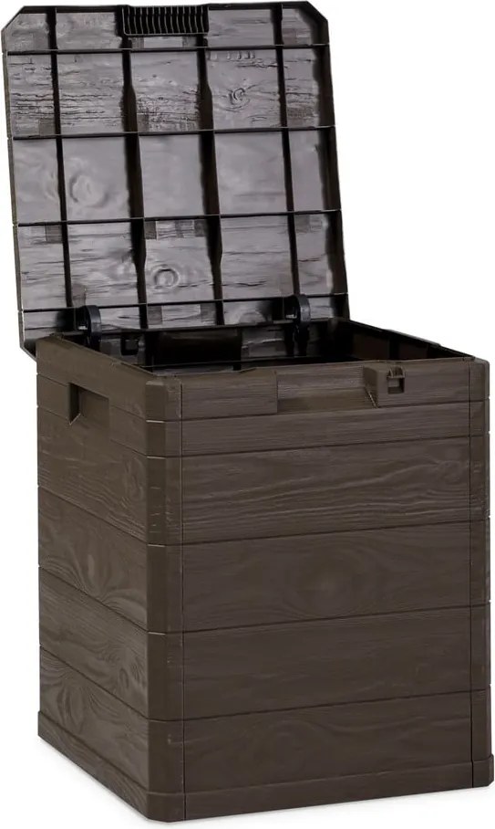 Tmavohnedý záhradný úložný box Woodys – Toomax