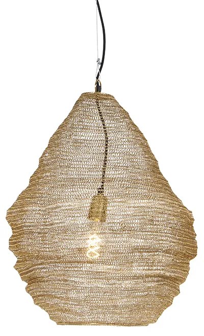 Orientálne závesné svietidlo zlaté 45 cm - Nidum L