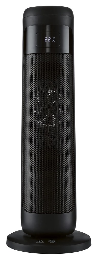 Silvercrest®  Keramický vežový teplovzdušný ventilátor Sthl 2000 C3 (čierna)  (100380331)