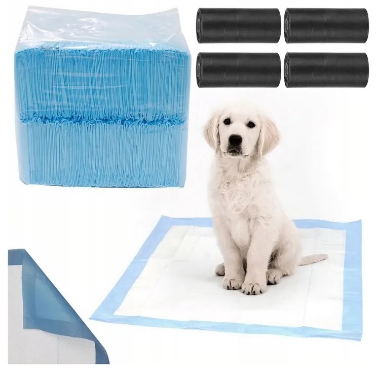 Tréningové absorpčné podložky pre psov rozmer M 45x60 - 100 ks