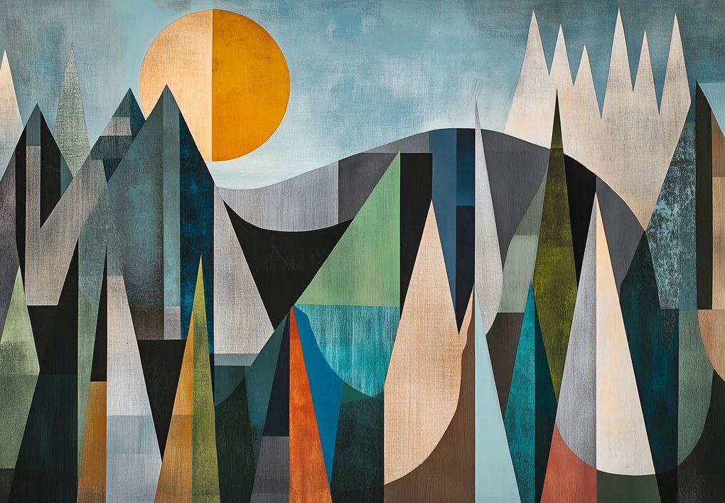 Fototapeta - Prírodná geometrická abstrakcia III. (147x102 cm)