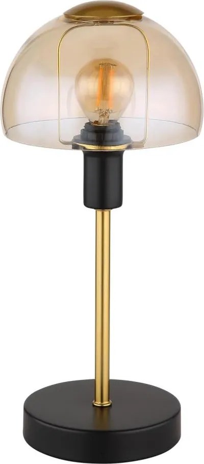 Globo 21914A - Stolná lampa KOKKINI 1xE14/25W/230V čierna/zlatá
