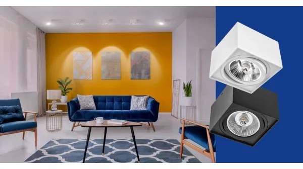 Bodové svietidlo CHLOE AR111 1xGU10/50W/230V hranatý biela