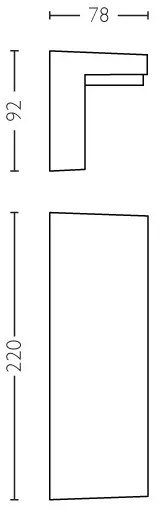 Philips 16483/93/P3 - LED Vonkajšie nástenné svietidlo BUSTAN 2xLED/4,5W IP44