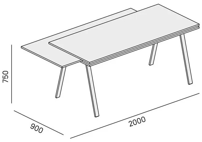 PLAN Kancelársky písací stôl LAYERS, výsuvná prostredná doska, 170 cm, biela/sivá
