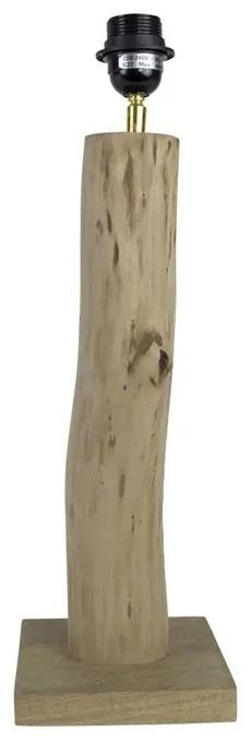 Drevená základňa ku stolný lampe Eukalyptus - 10 * 10 * 50cm