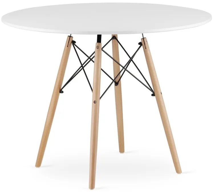 Jedálenský stôl 100 cm biely