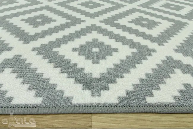 Protišmykový behúň Romby 19 - sivý - Výpredaj