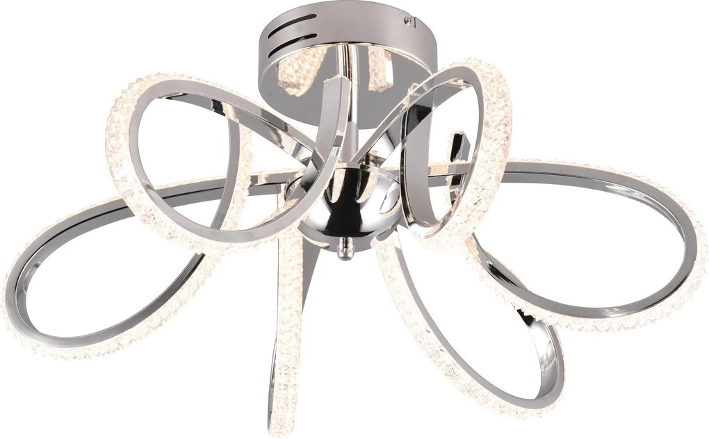 XXXLutz STROPNÉ LED SVIETIDLO, 57/57/28 cm Ambiente - Interiérové svietidlá - 0040240049