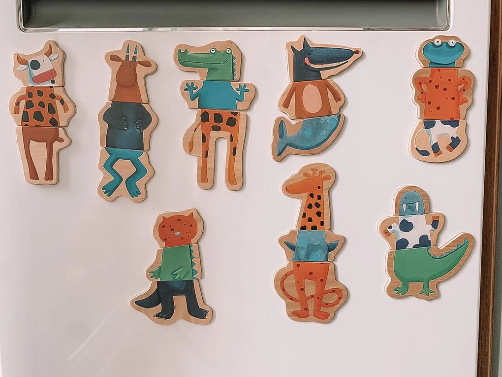 Magnetické trojdielne zvieratká