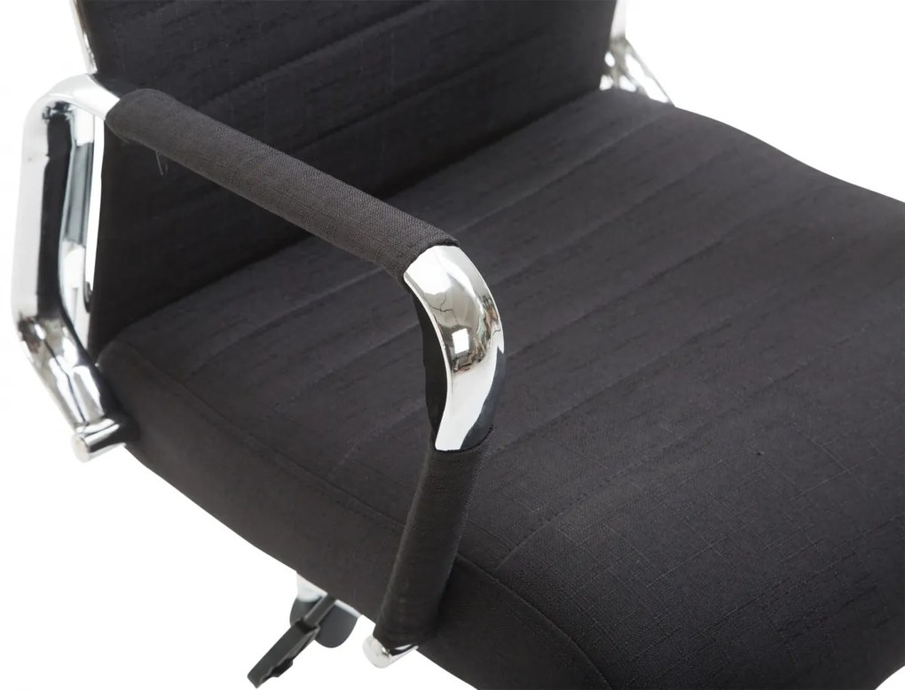 Kancelárska stolička Kolumbus - látka - Čierna