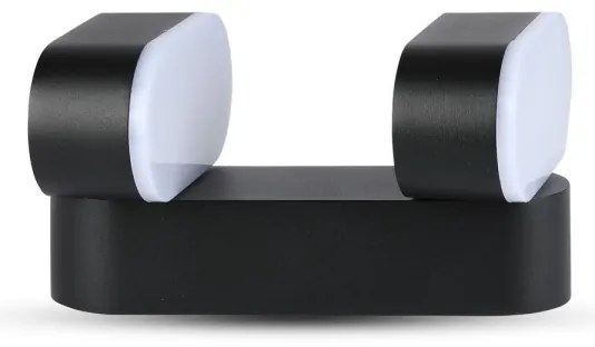 LED Vonkajšie flexibilné nástenné svietidlo 2xLED/12W/230V IP65 čierna