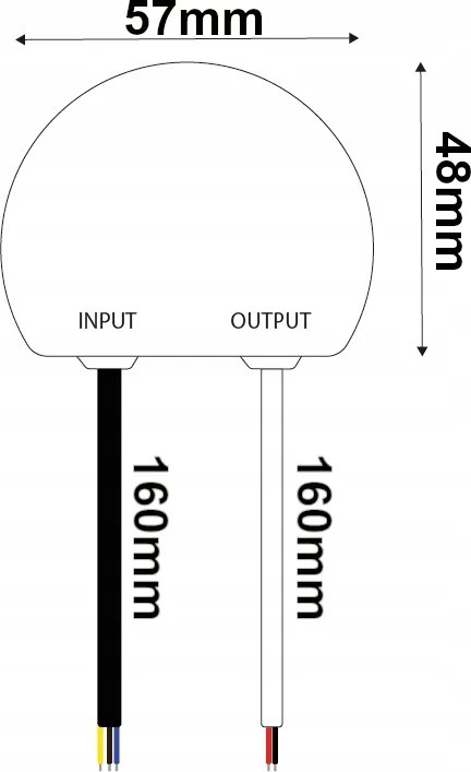 Napájací zdroj pre LED diódy 12V do skrinky 60W 5A IP67