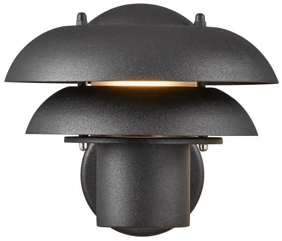 Nordlux - Vonkajšie nástenné svietidlo KURNOS 1xE14/12W/230V IP54 čierna