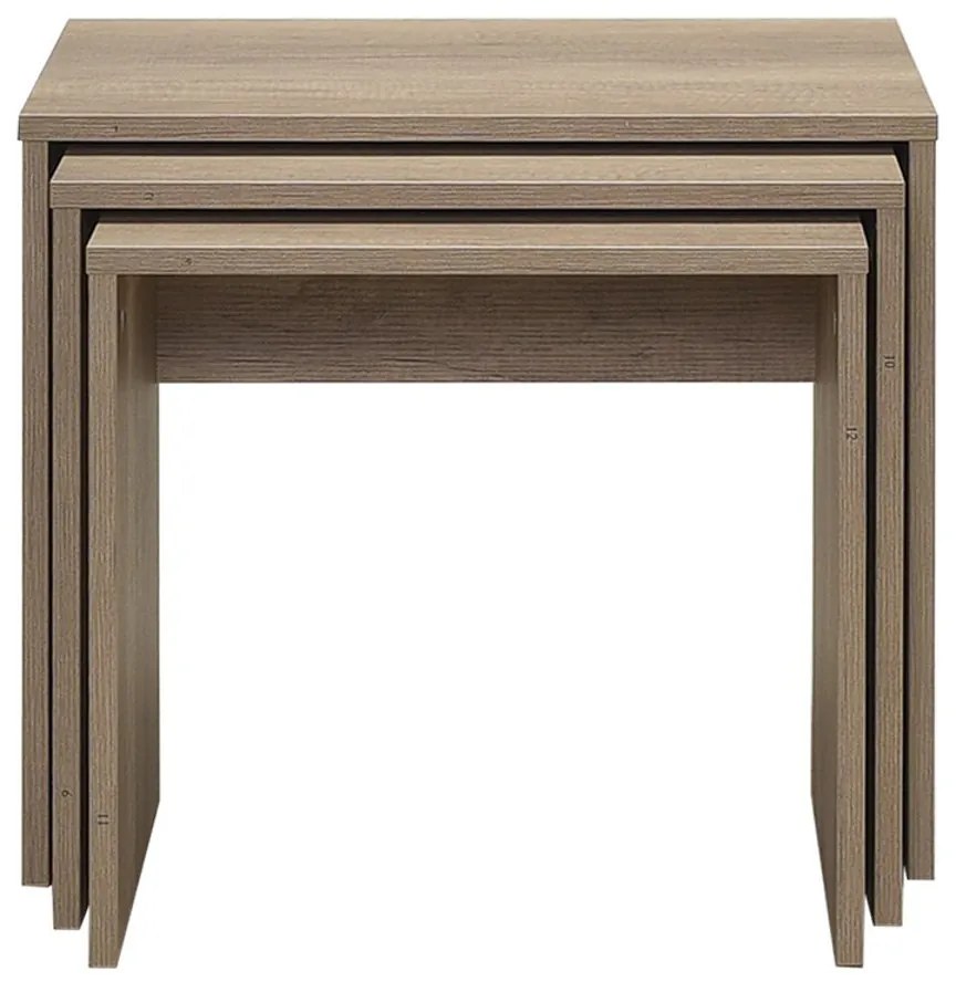Skladací stôl SHP Light Walnut, 3 ks