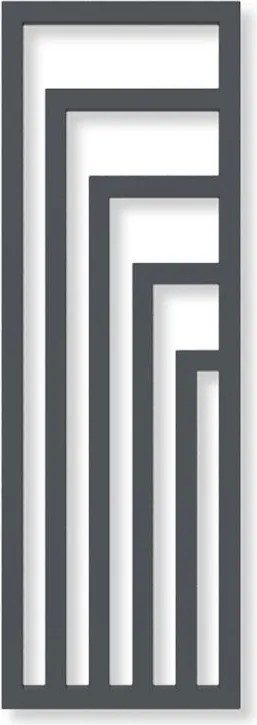 Terma Angus V 1300x440 vodný radiátor Metallic Black ZX