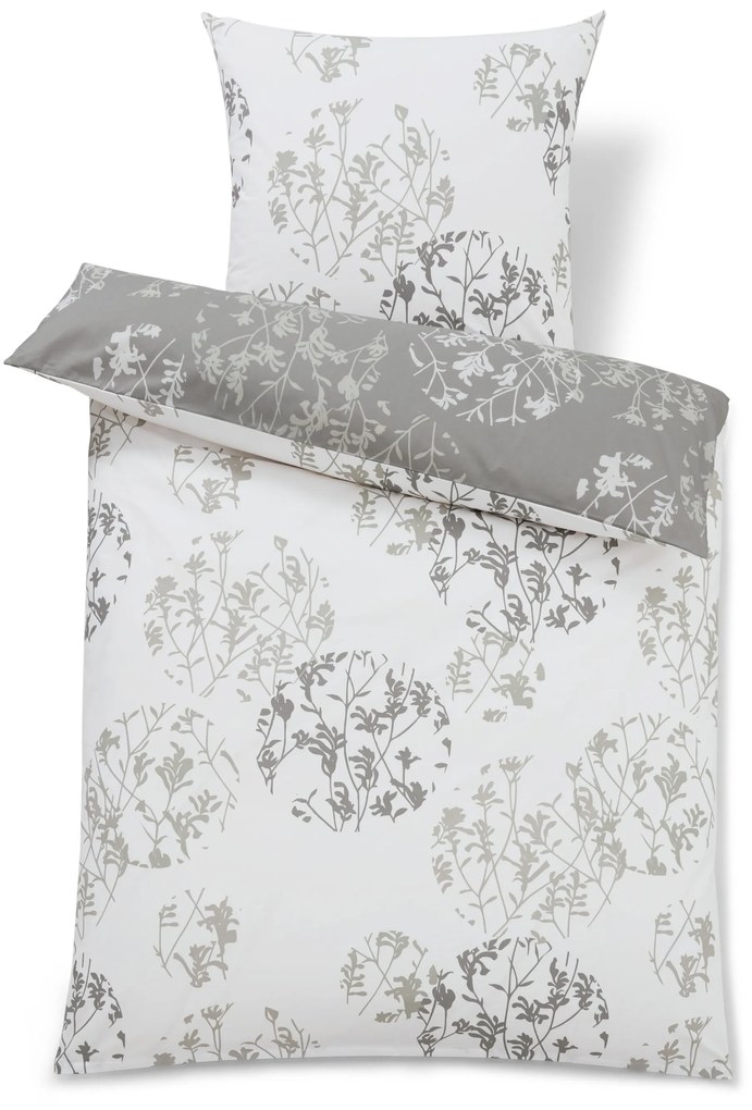 Posteľná bielizeň renforcé, sivá, štandardná veľkosť