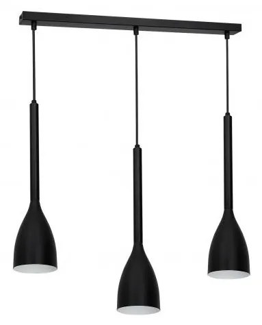Luster na lanku ISTAPPAR 3xE27/60W/230V čierna